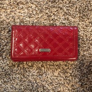 Michael Kors red patent leather wallet